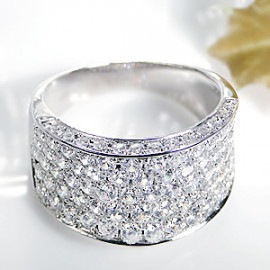 pt900【2.0ct】ダイヤモンド パヴェ リング