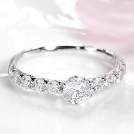 【中央宝石研究所ソーティング付】pt950 豪華 ダイヤモンド リング【1.0ct】