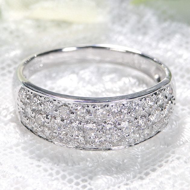 pt950【1.0ct】ダイヤモンド パヴェリング