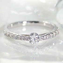 pt900 ダイヤモンド リング【0.2ct】