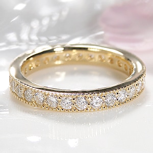 K18YG ダイヤモンドエタニティリング