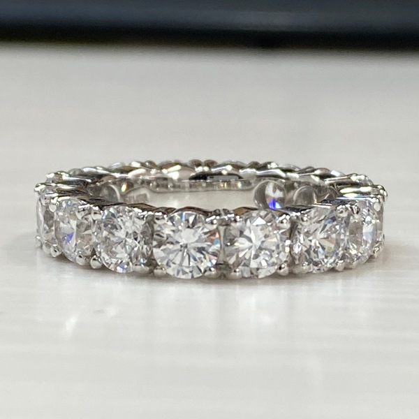 pt950 ダイヤモンドフルエタニティリング 4ct