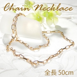K18YG ゴールドチェーンネックレス 50cm