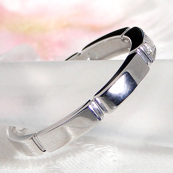 Pt950 ダイヤモンド エタニティ リング【0.1ct】