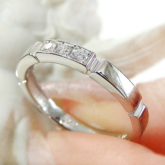 Pt950 ダイヤモンド エタニティ リング【0.1ct】