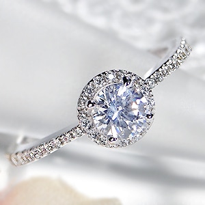 pt950 大粒 0.5ct ダイヤモンド リング【0.74ct】【H-SI-Good】　csr0291-pt