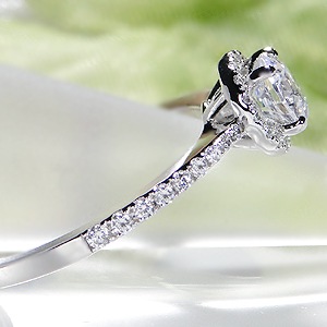 pt950 大粒 0.5ct ダイヤモンド リング【0.74ct】【H-SI-Good】　csr0291-pt