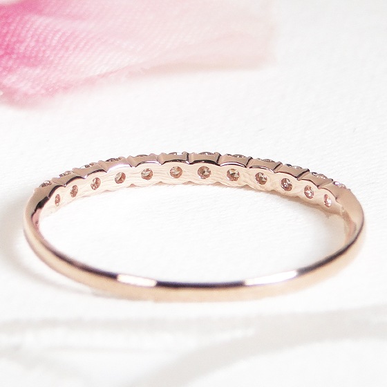 大特価】【K10/K18】 YG/PG/WG ダイヤモンド エタニティ リング【0.20ct】