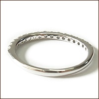 【Pt900】0.3ct バッグを持ちやすい！ひっかからないエタニティリング Cressida・クレシダ