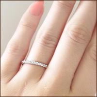 【Pt900】0.3ct バッグを持ちやすい！ひっかからないエタニティリング Cressida・クレシダ
