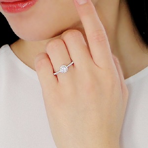 中石 大粒0.3ct ハートアンドキューピッド ダイヤモンド リング【0.53ct】スコープ付き専用ケース 中央宝研鑑定書付pt950