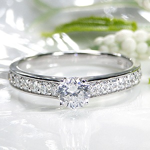 【中央宝研鑑定書付】pt950 中石 大粒0.3ct ハートアンドキューピッド ダイヤモンド リング【0.58ctUP】csr0302-pt