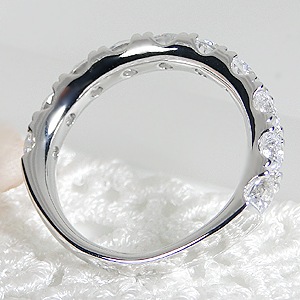pt950 ハートアンドキューピッド 2.0ct テンダイヤモンド エタニティ リング