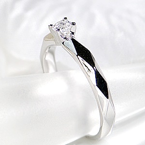 pt900 一粒 ダイヤモンドリング【0.15ct】　csr0222-pt