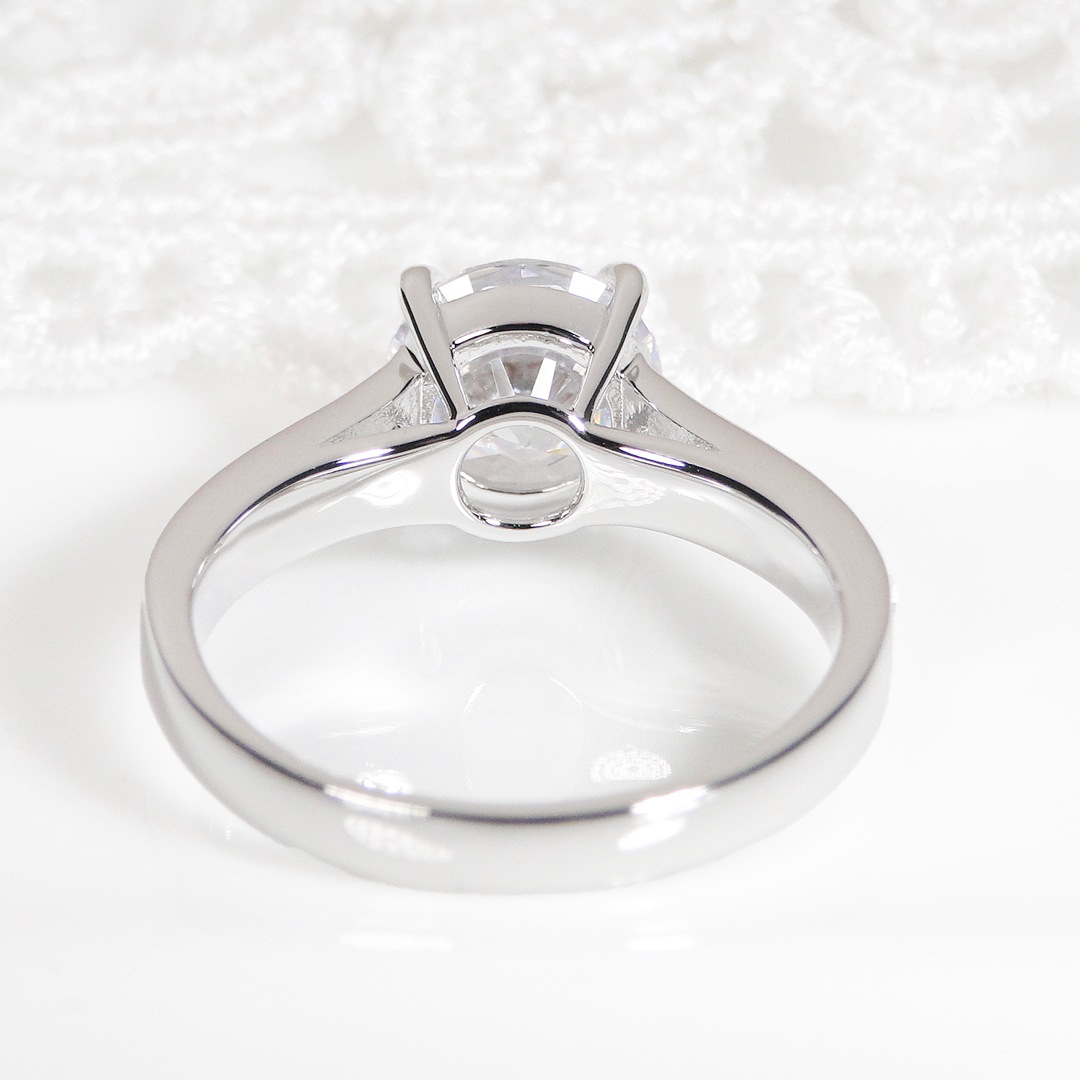 pt950 中石 大粒1.5カラット！豪華 ダイヤモンド リング【1.90ct】【鑑定書付】　csr0301-pt