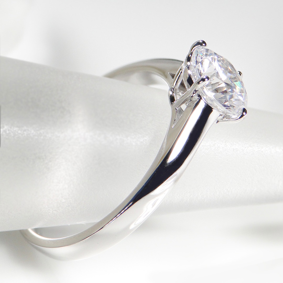 pt950 一粒 ダイヤモンド リング【H-SI2-Good】【1.00ct】　csr0208-pt