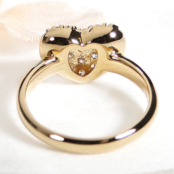 18K WG ダイヤハートパヴェリング 楽天市場】K18YG/PG/WG【1.0ct】ダイヤモンド ハートモチーフ