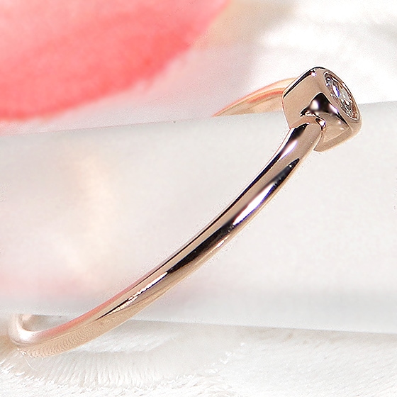 CHESS】【K10/K18】 YG/PG ブラウンダイヤモンド リング