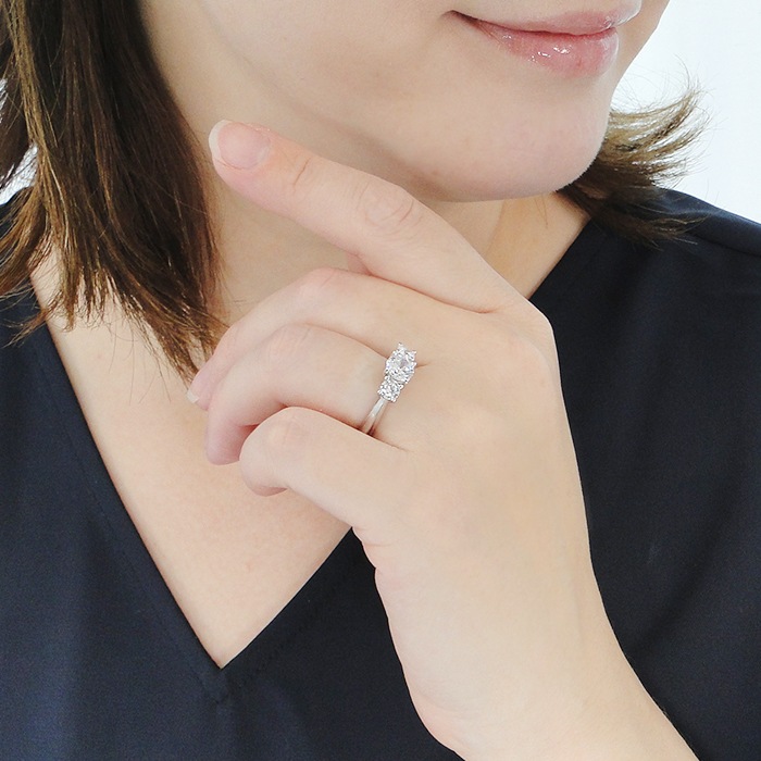 Pt950 ダイヤモンド リング【1.6ct】【中央宝石研究所鑑定書付】