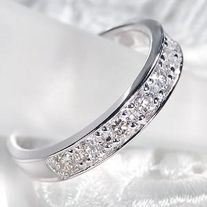 pt900【0.5ct】ダイヤモンド エタニティリング【ダイヤ】【ハーフエタニティ】
