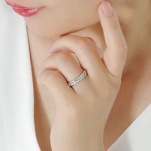 pt900【0.5ct】ダイヤモンド エタニティリング【ダイヤ】【ハーフエタニティ】