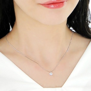 pt900【0.5ct】一粒 ダイヤモンド ネックレス