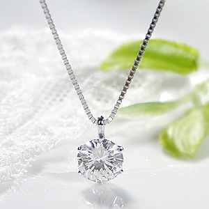 pt900【0.5ct】一粒 ダイヤモンド ネックレス