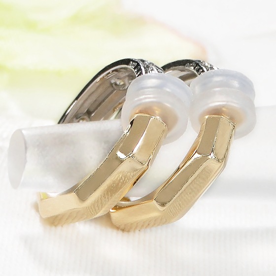 Pt900&K18YG【0.20ct】ダイヤモンド イヤピタ