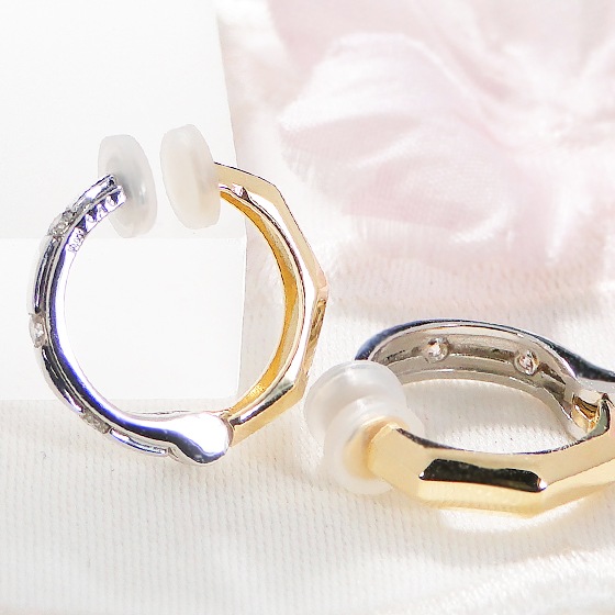 Pt900&K18YG【0.20ct】ダイヤモンド イヤピタ