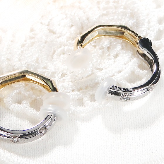 Pt900&K18YG【0.20ct】ダイヤモンド イヤピタ