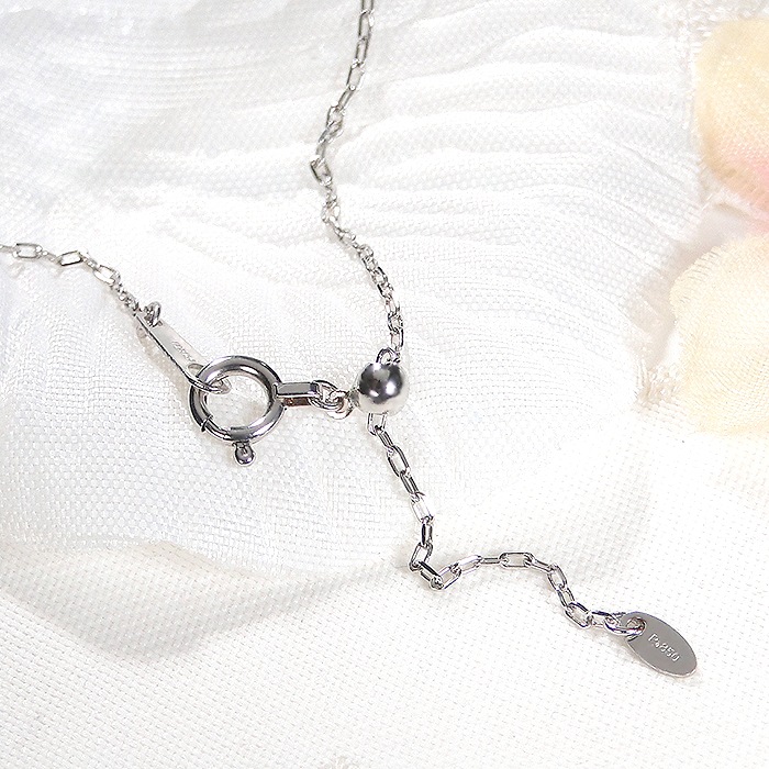 Pt950【0.43ct】フラワーデザイン ダイヤモンド ネックレス