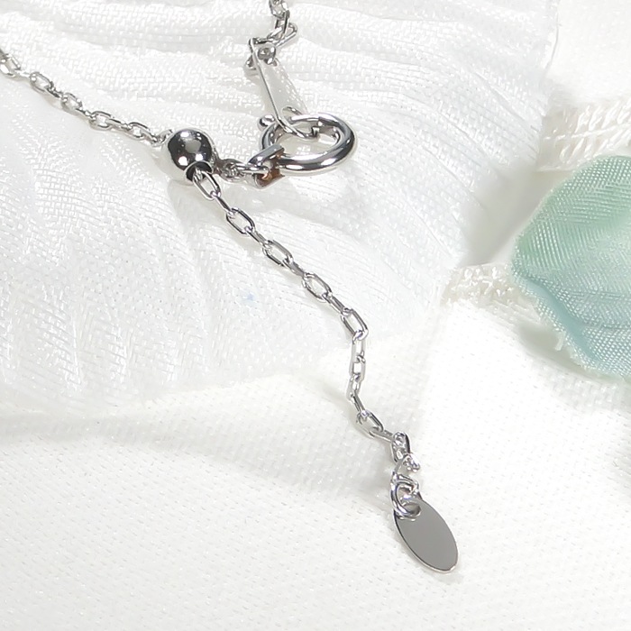 Pt950【0.24ctUP】ローズカット ダイヤモンド 取り巻き ネックレス