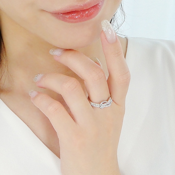 Pt950 インフィニティモチーフダイヤモンドリング