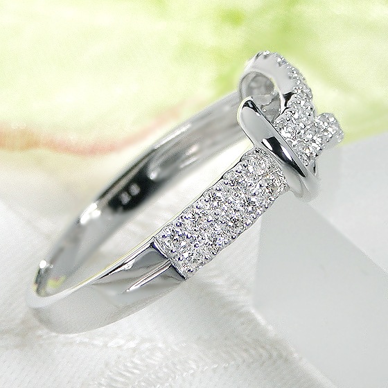 Pt950 インフィニティモチーフダイヤモンドリング