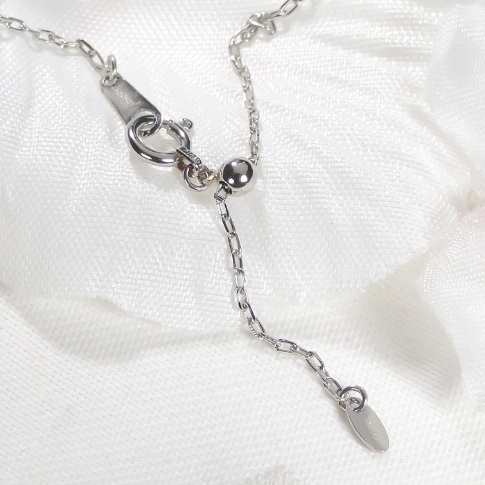 Pt900 イエローサファイア フラワーネックレス