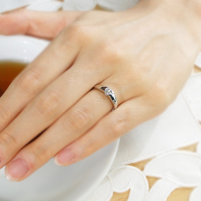 pt900 一粒ダイヤモンドリング【0.3ct】大粒ダイヤ！スタイリッシュなフォルムが魅力☆　csr0066-pt