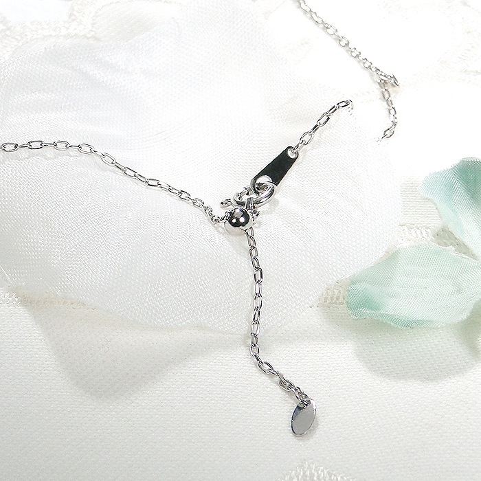 Pt900/K18YG【0.22ct】リボン ネックレス ダイヤモンド