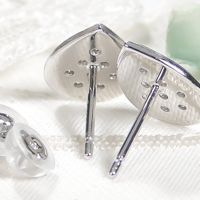 Pt900/K18YG【0.32ct】ティアドロップ パヴェ ダイヤモンド ピアス
