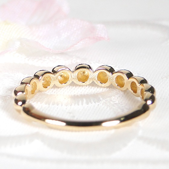 K18YG 地金 ドットリング　csr0360-18y