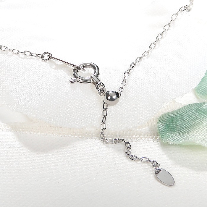 Pt900/K18YG ダイヤモンド ネックレス【0.2ct】【H-SI2-Good】