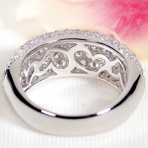 Pt950【2.0ct】パヴェ ダイヤモンド リング