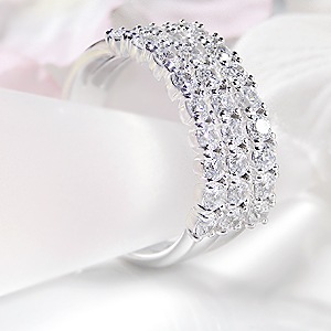 pt950 ハート＆キューピット ダイヤモンド リング【1.3ct】【鑑別カード・専用スコープ付】