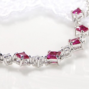 ルビー ダイヤモンド ネックレス Pt900