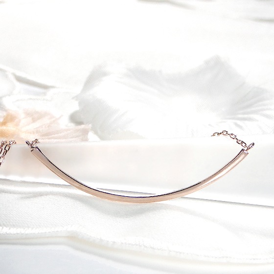 【0.27ct】ダイヤモンド リバーシブル ライン ネックレス K18PG