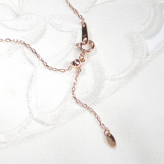 【0.27ct】ダイヤモンド リバーシブル ライン ネックレス K18PG