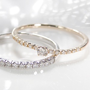 K18YG SIクラスダイヤモンド エタニティリング CSR00005-18Y