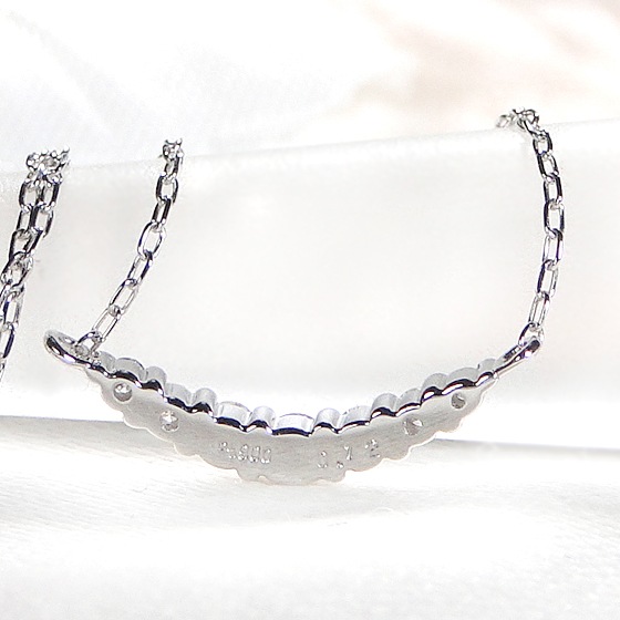 Pt900【0.12ct】グラデーション ダイヤモンド ネックレス ペンダント
