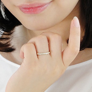 0.5ct K18YG ダイヤモンド フルエタニティリング 【SIクラス0.5ctUP】csr0174-18Y