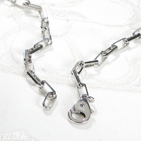 pt850 プラチナチェーンネックレス プラチナ チェーン ネックレス pt850 スネーク 幅 0.7mm 約 3.4g