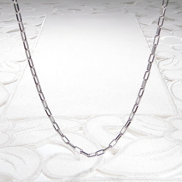 Pt850/K18YG ミラーノチェーン ネックレス 41cm　 CSN00250